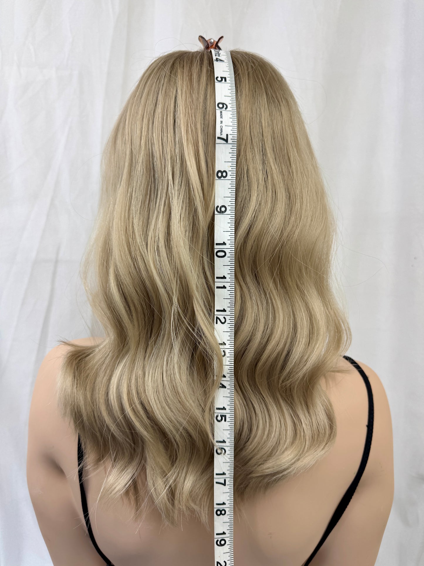 #458 Extra light low density medical Cap, Highest Quality Remy Human Hair Wig (M) 18”