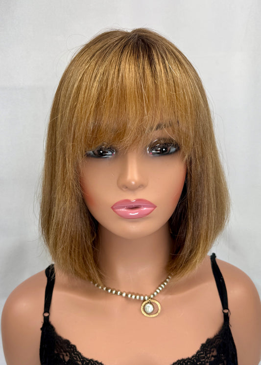 #310 **FINAL SALE** Highest Quality Remy Human Hair with Russian/Slavic Texture Silk Top Kosher Wig (M)13”