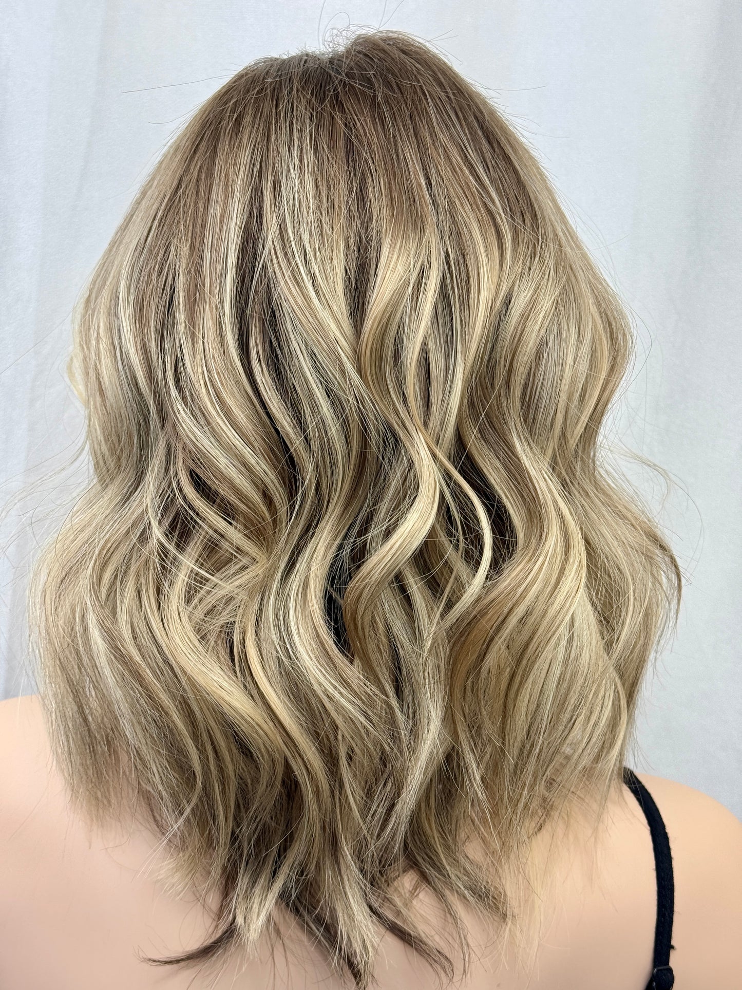 #539 Highest Quality Remy Human Hair Lace Top Wig with medical cap features (M) 16/17“
