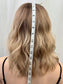 #531 Highest Quality Remy Human Hair medical cap wig with French drawn silk top and lace front and extra light cap and density (S)16”