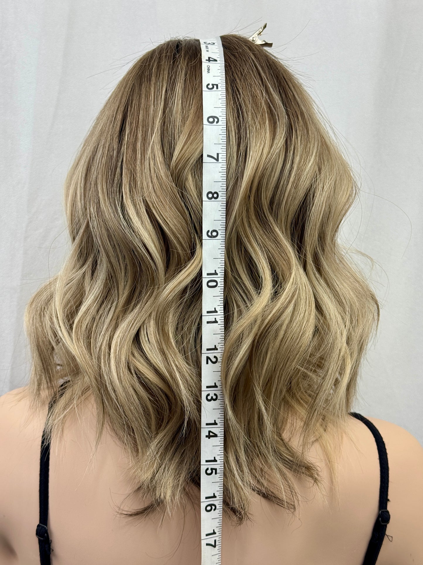 #539 Highest Quality Remy Human Hair Lace Top Wig with medical cap features (M) 16/17“