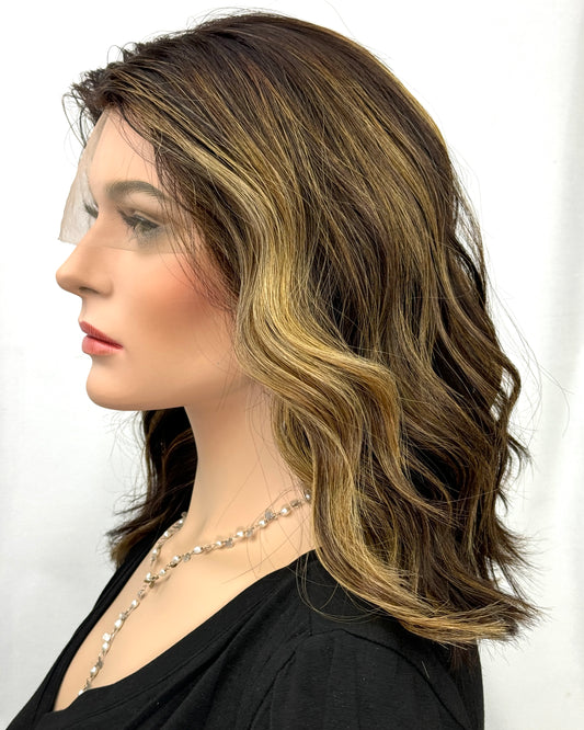#366 Highest Quality Remy Human Hair Lace Top Wig (XS)17”