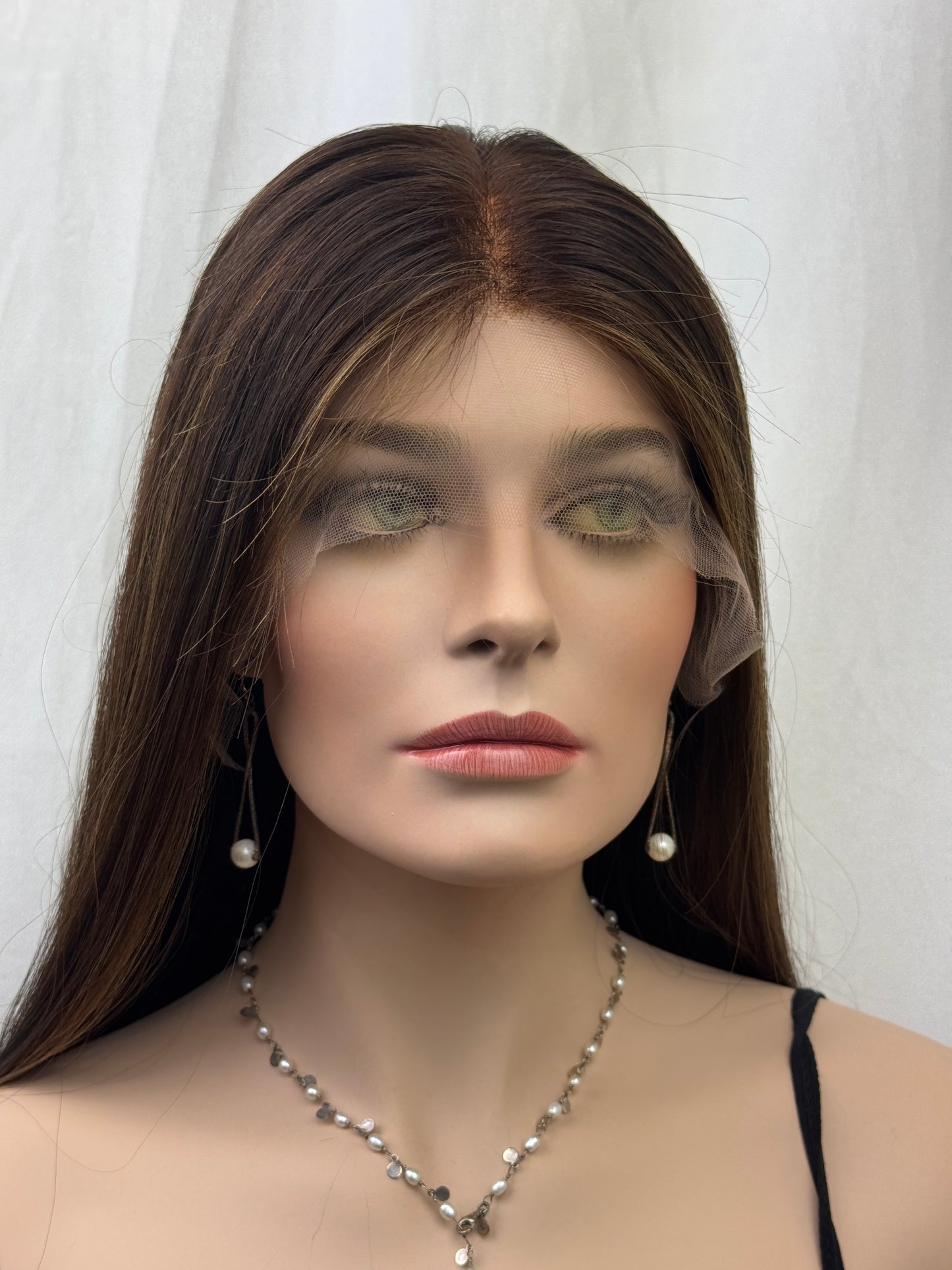 #465 Highest Quality Remy Human Hair Lace Top Wig with low density and European Texture (S)24”
