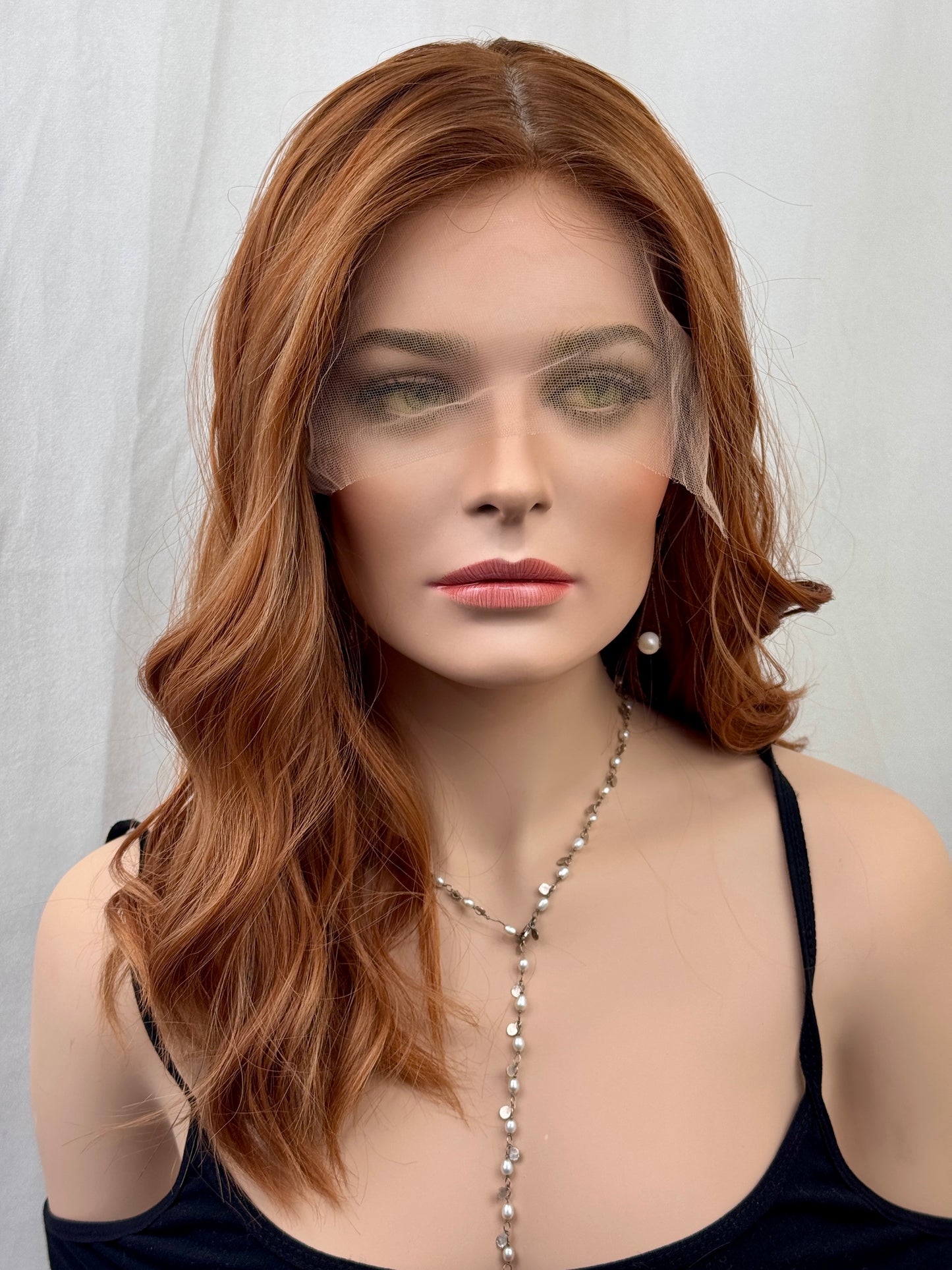 #509 **Reserved for B.M.** Highest Quality Remy Human Hair Medical Cap, Silk Top with Lace Front (S)20"