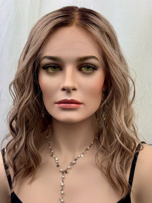 #494 Highest Quality Remy Human Hair Lace Top Wig (M) 16/17”