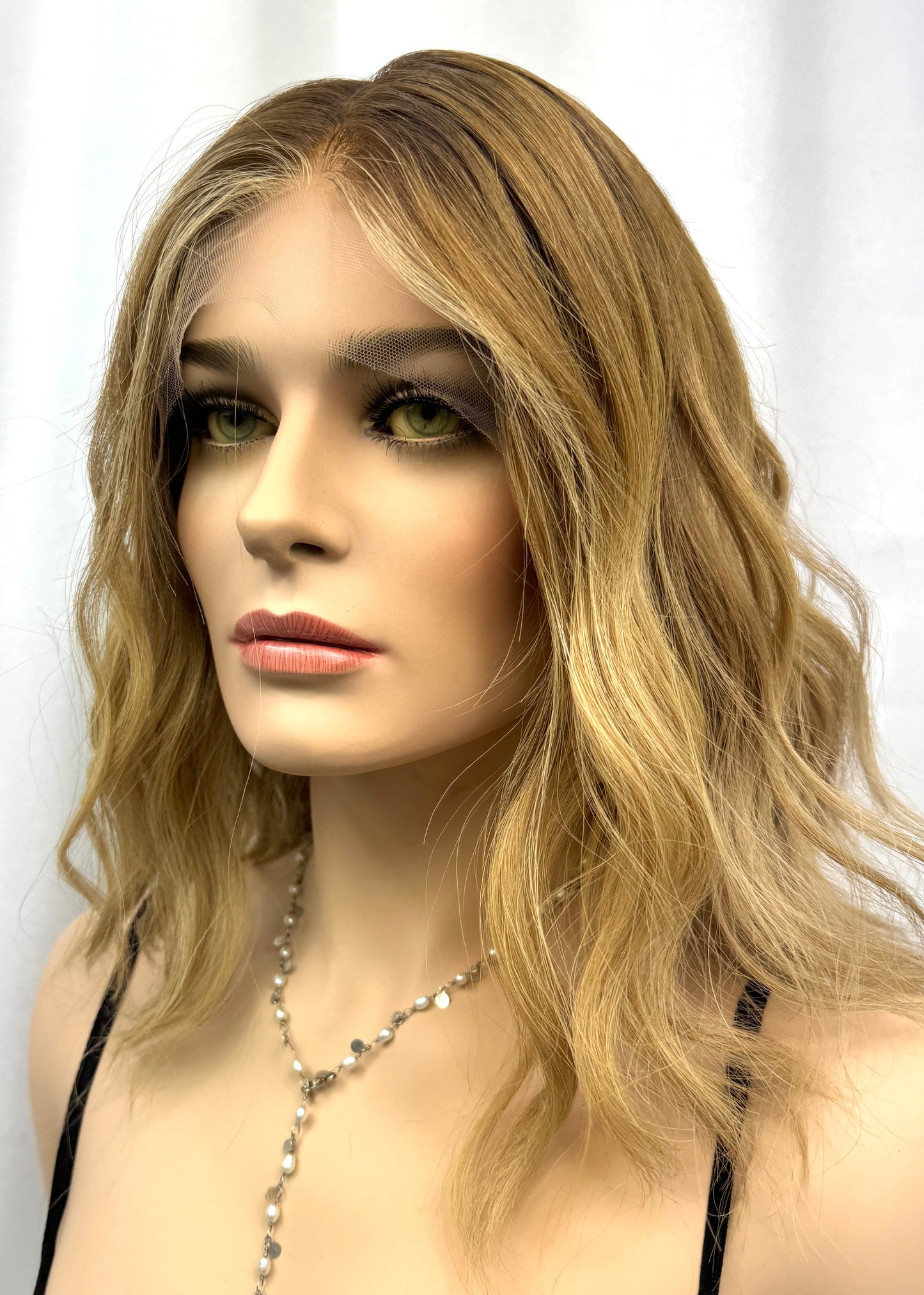 #402 Highest Quality Remy Human Hair Lace Top Wig (M)16/17”