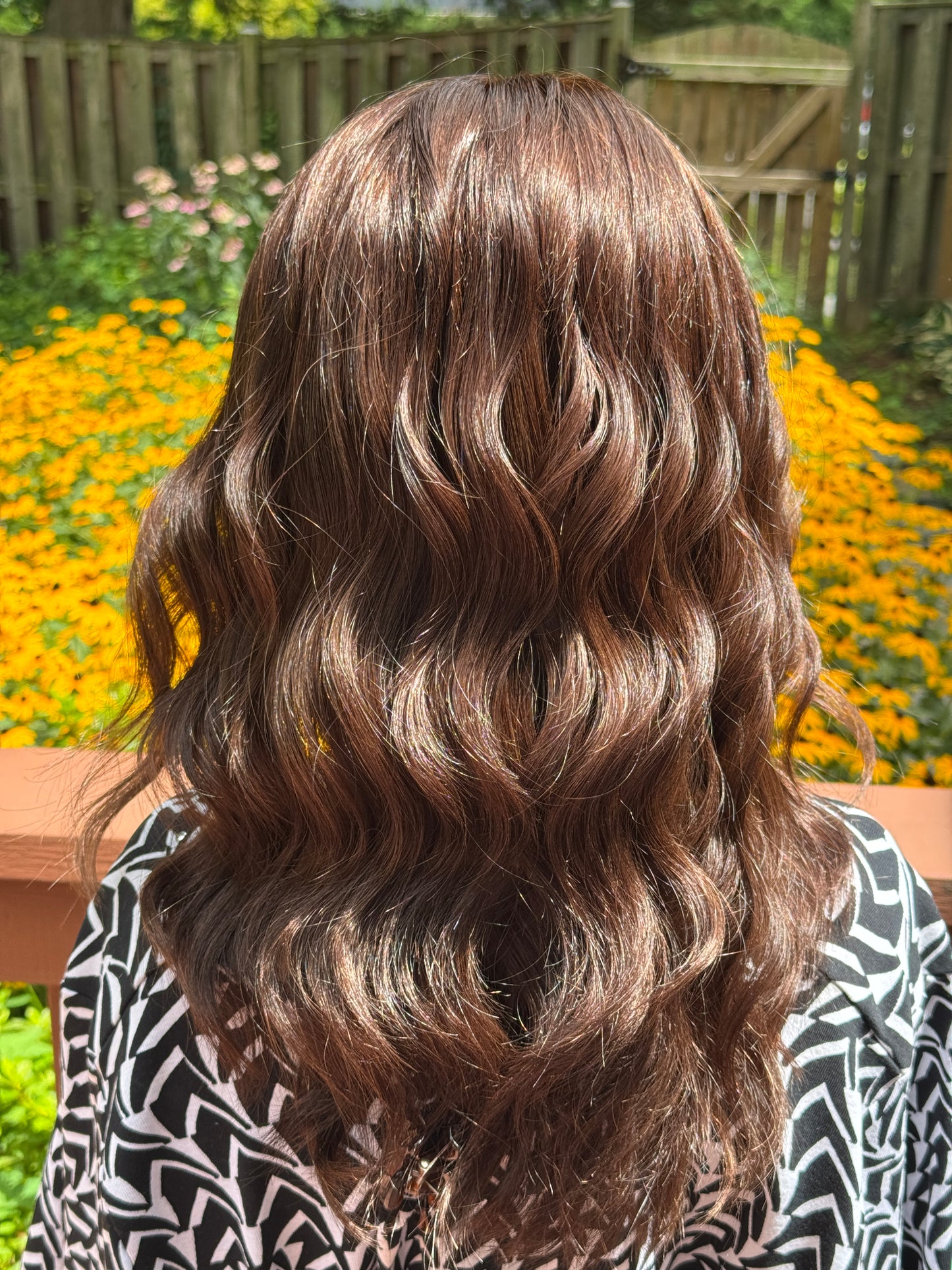 #554 Highest Quality Remy Human Hair Lace Top Wig (M)19“