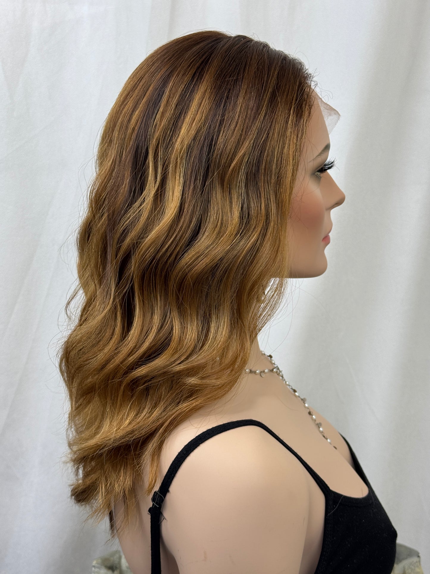 #544 Highest Quality Remy Human Hair with silicone/silk liner (S)19“
