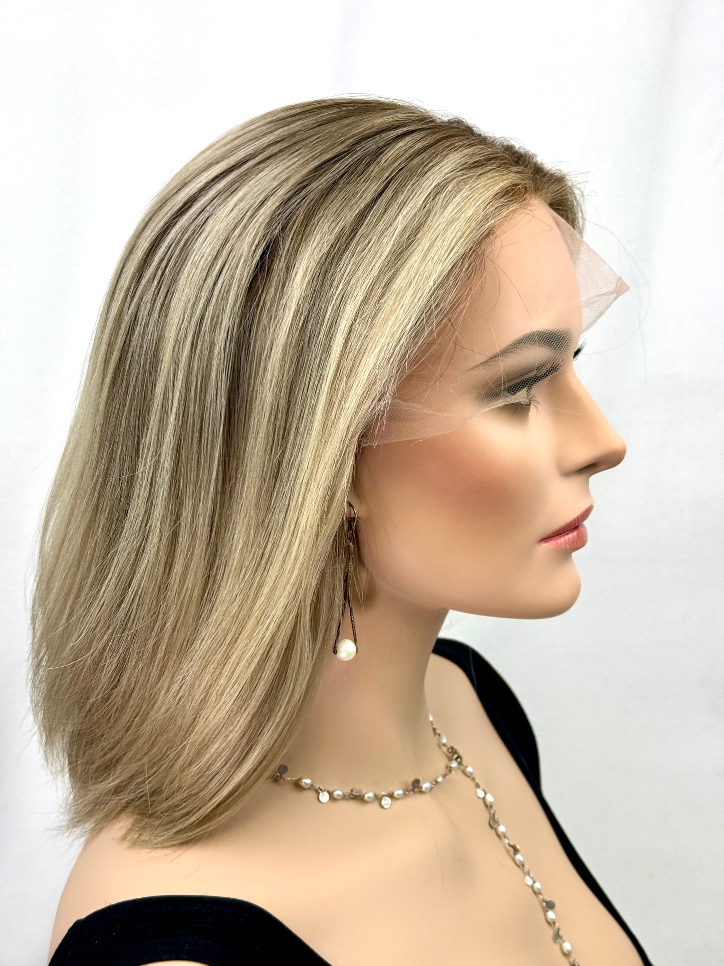 #354 Highest Quality Remy Human Hair Lace Top Wig (XS)14/15”