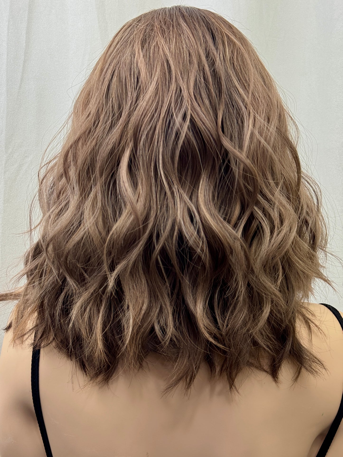 #489 Highest Quality Remy Human Hair Lace Top Wig (S)16”