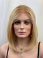 #526 highest quality Remy human hair lace top wig with silk/silicone liner (S)16“