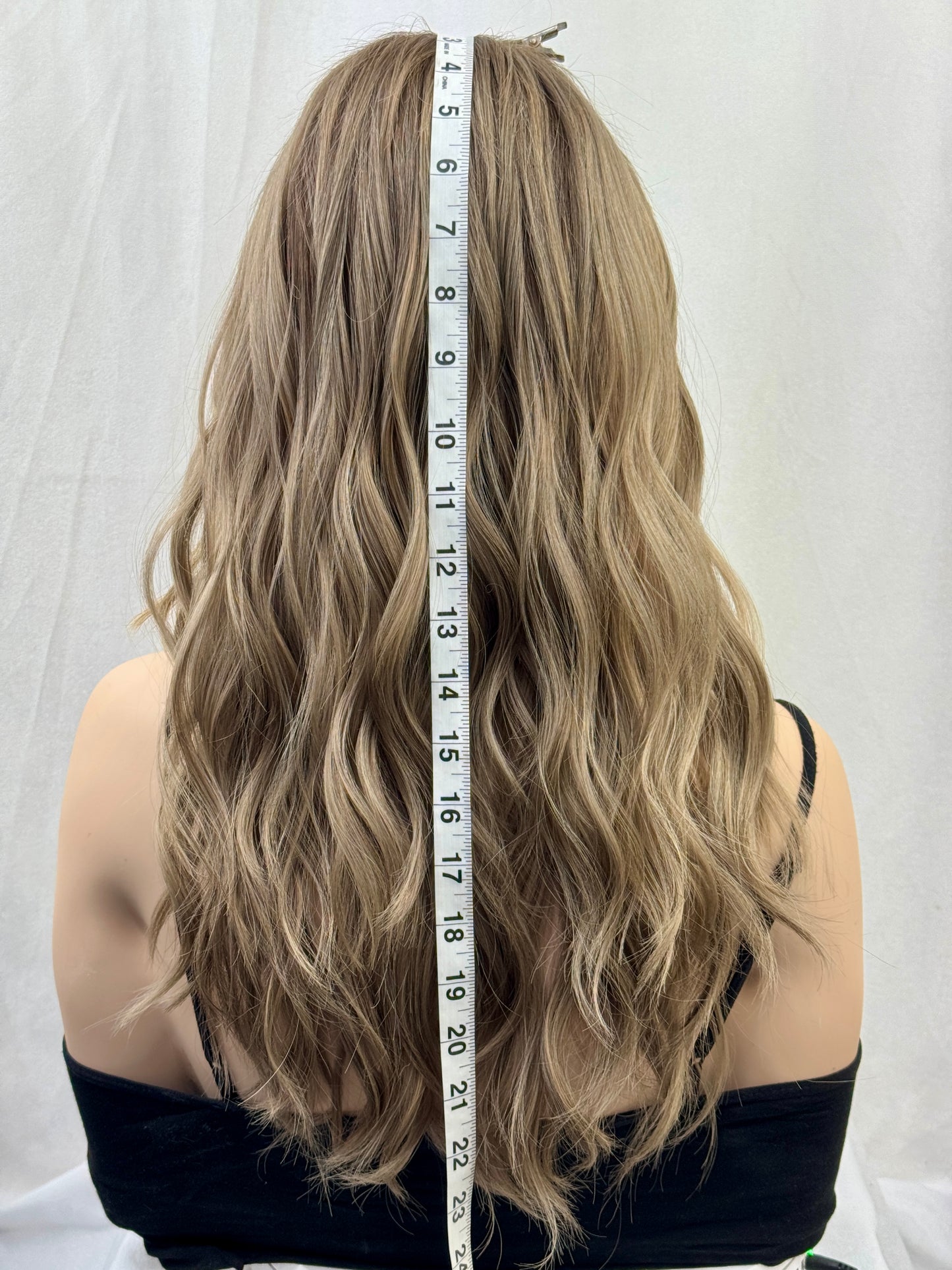 #528 Highest Quality Remy Human Hair Lace Top Wig (M)23“