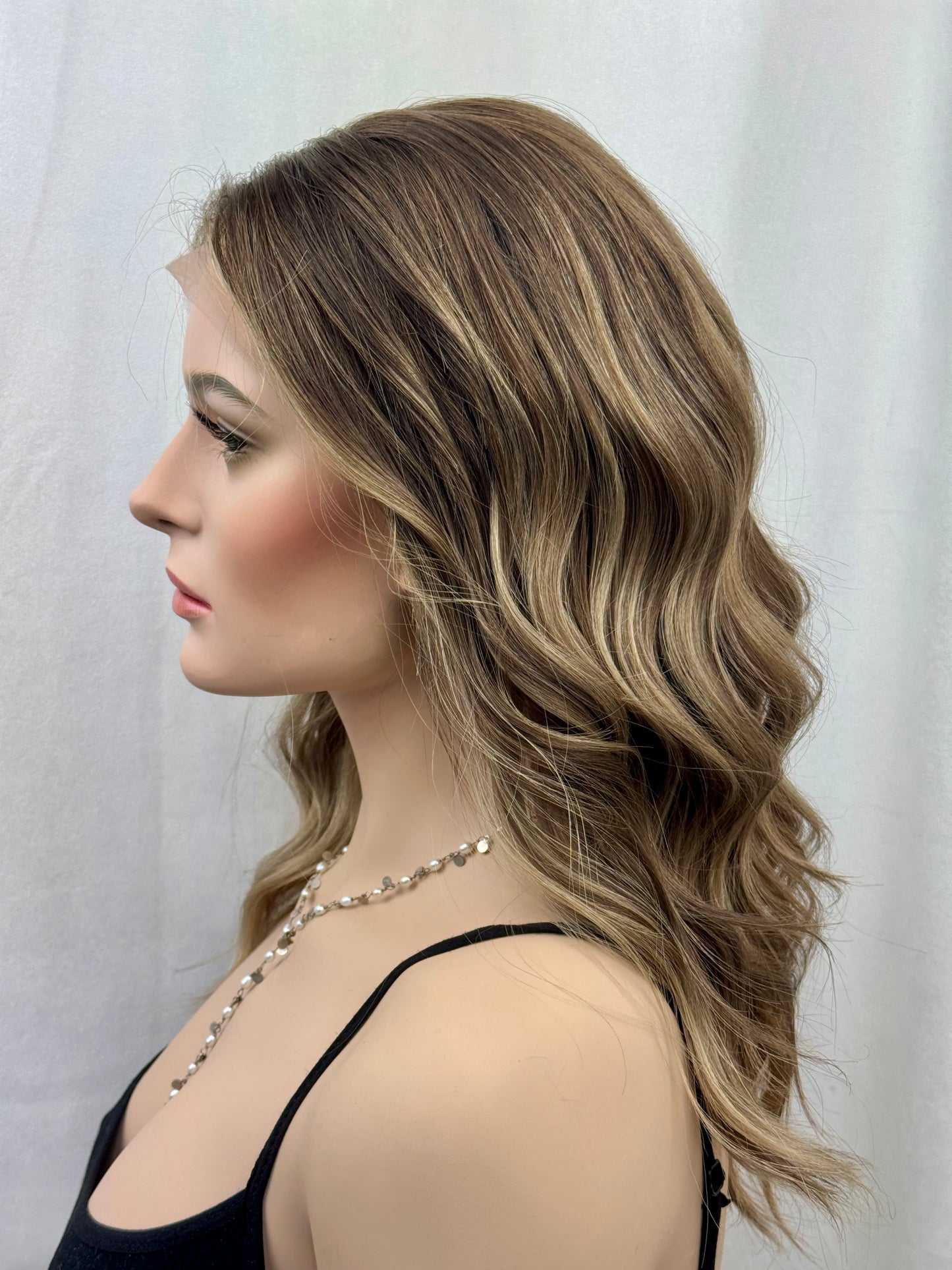#540 Highest Quality Remy Human Hair Lace Top Wig with Medical cap feature (S)20/21“