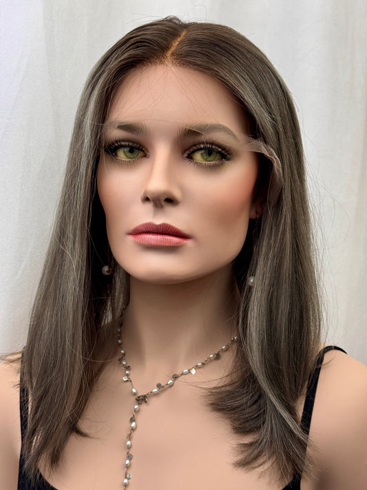 #490 Highest Quality Remy Human Hair Lace Top Wig (S)17/18”