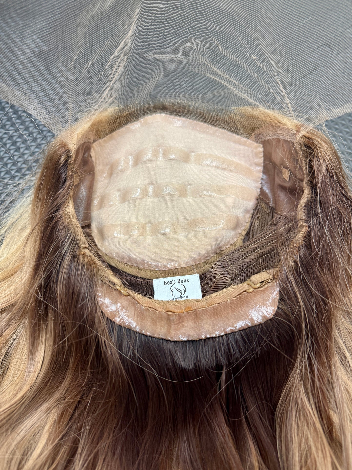 #461 Highest Quality Remy Human Hair Medical Cap French Drawn, extra thin Silk Top with Lace Front (M) 18/19”