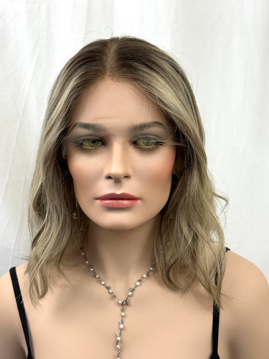 #558 Highest Quality Remy Human Hair Lace Top Wig (S)16”