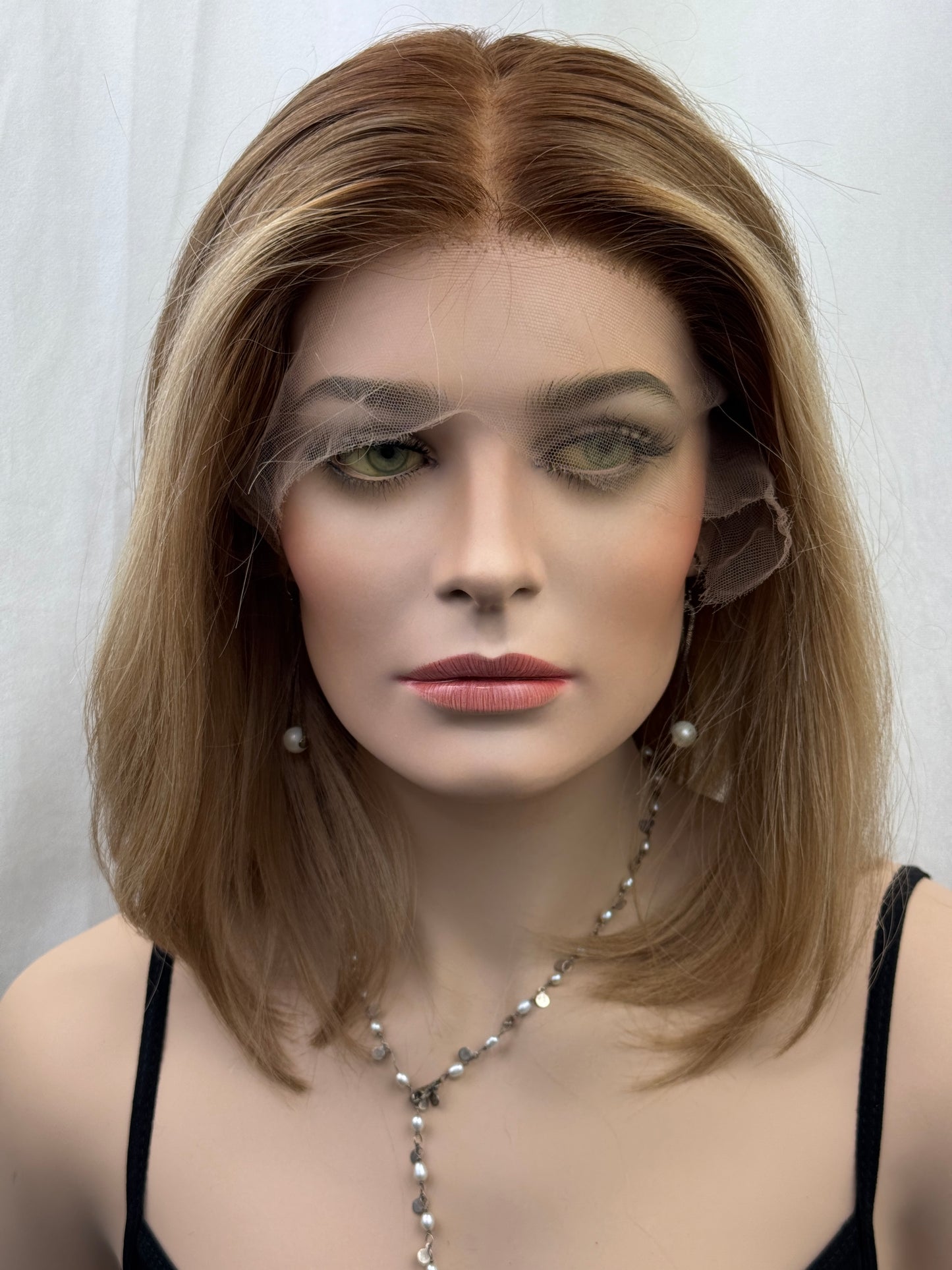 #499 Highest Quality Remy Human Hair Lace Top Wig (M)15/16”