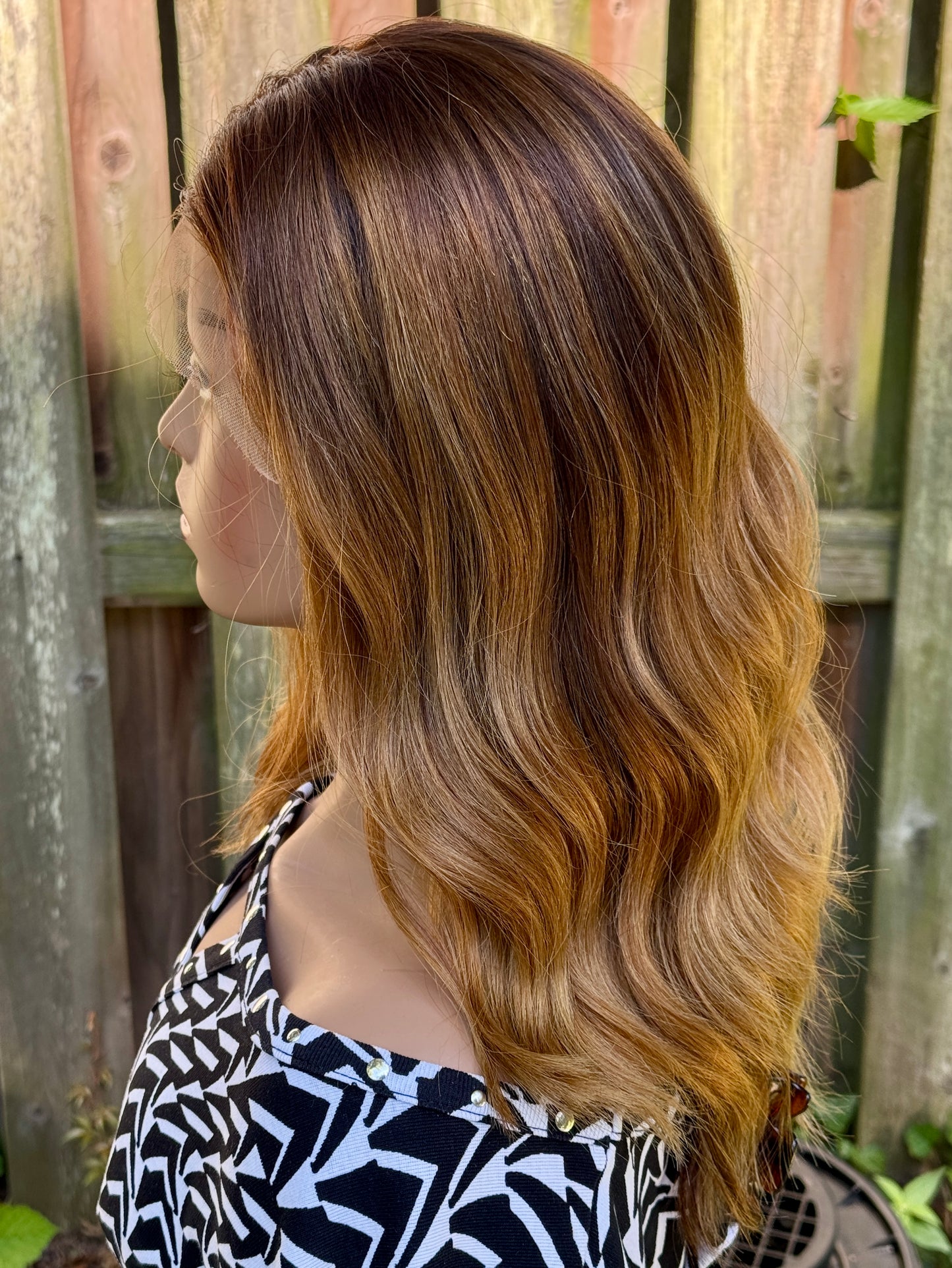 #544 Highest Quality Remy Human Hair with silicone/silk liner (S)19“