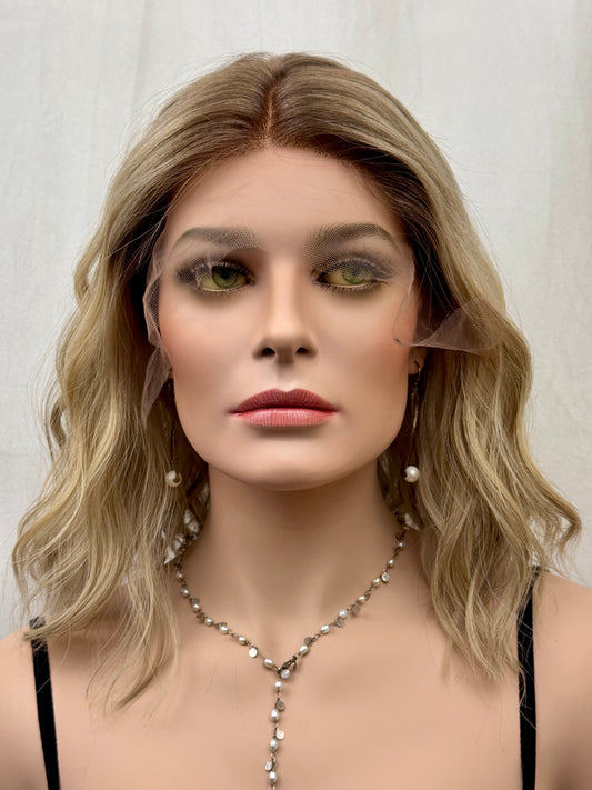 #471**FINAL SALE **  Highest Quality Remy Human Hair Lace Top Wig (S)15”