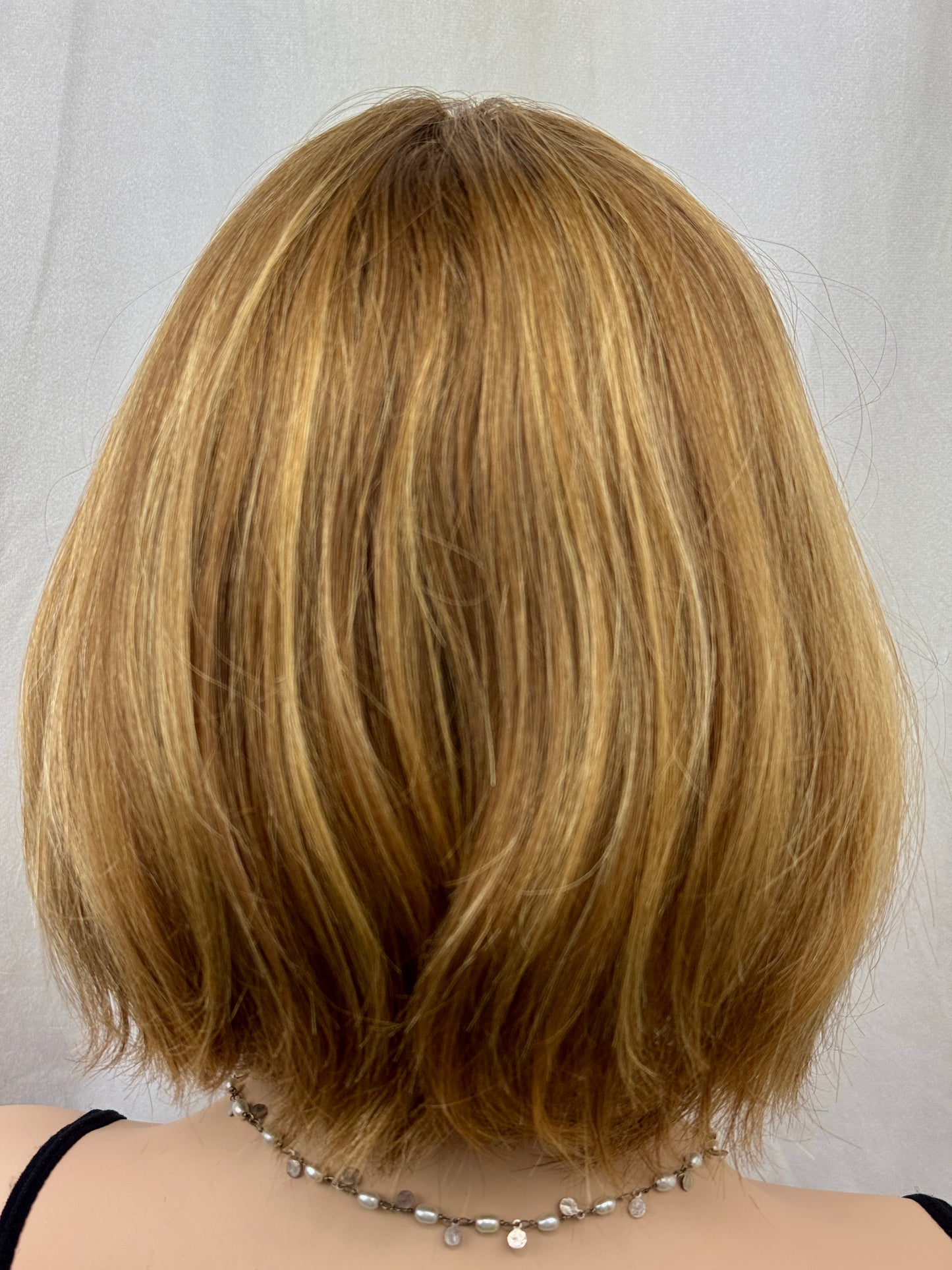 #472 Highest Quality Remy Human Hair with Russian Texture Silk Top Wig (M) 12”