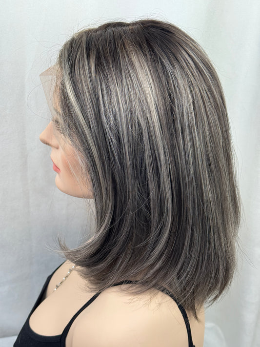 #541 Highest Quality Remy Human Hair Lace Top Wig (S) 16“
