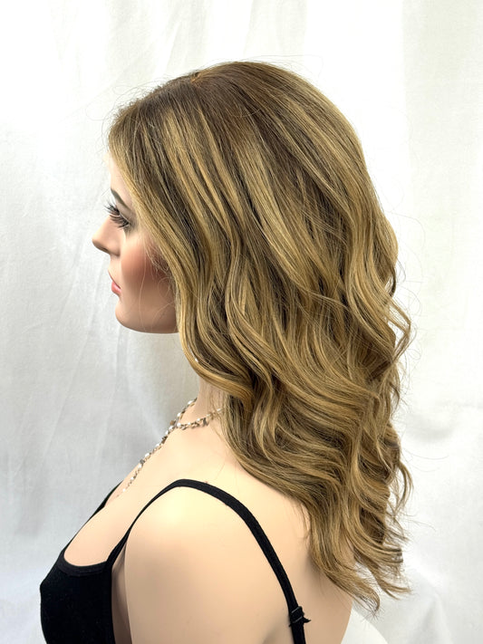 #561 Highest Quality Remy Human Hair Lace Top Wig (M)20”