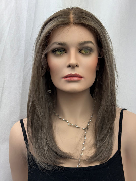 #491 Highest Quality Remy Human Hair Lace Top Wig (M) 22”
